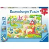 Image de Puzzles 2 x 12 pièces : Mes dinos préférés Ravensburger-05246
