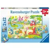 Image de Puzzles 2 x 12 piÃ¨ces : Mes dinos prÃ©fÃ©rÃ©s