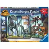 Image de Puzzles 3 x 49 pièces :  Jurassic World 3 : T-rex et autres dinosaures Ravensburger-05656
