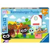 Image de Puzzles 2 x 12 piÃ¨ces : Fermier ou pÃªcheur ? Milo