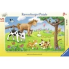 Image de Puzzle cadre 15 pièces : Affectueux animaux Ravensburger-06066