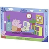 Image de Puzzle cadre 15 pièces : Peppa pig devant l'ordi Ravensburger-06123