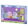 Image de Puzzle cadre 15 piÃ¨ces : Peppa pig devant l'ordi