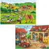 Image de Puzzle 2 x 12 pièces : Le travail à la ferme Ravensburger-75607