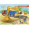 Image de Puzzles 2 x 12 piÃ¨ces : Chantier et ferme