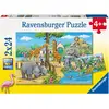 Image de Puzzle 2 x 24 pièces : Bienvenue au zoo Ravensburger-07806