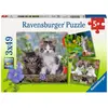 Image de Puzzle 3 x 49 pièces : chatons tigrés Ravensburger-80465