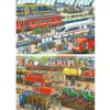 Image de Puzzles 2x24 pièces : Tumulte à la gare Ravensburger-9191