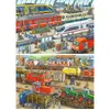 Image de Puzzles 2x24 piÃ¨ces : Tumulte Ã  la gare
