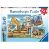 Image de Puzzle 3 x 49 piÃ¨ces : grands vÃ©hicules de construction