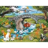 Image de Puzzle 100 piÃ¨ces - La famille d'animal friends
