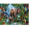 Image de Puzzle 150 XXL pièces : Éléphants de la jungle Ravensburger-00012901
