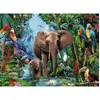 Image de Puzzle 150 XXL piÃ¨ces : ÃlÃ©phants de la jungle