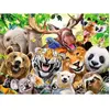 Image de Puzzle 300 pièces XXL   Selfie des animaux sauvages Ravensburger-13354