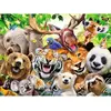 Image de Puzzle 300 piÃ¨ces XXL â Selfie des animaux sauvages