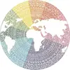 Image de Puzzle Rond 500 pièces : Circle Of Colors : Mandala Ravensburger-17168