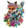 Image de Puzzle en bois 150 piÃ¨ces : Forme : Renard colorÃ©