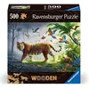 Image de Puzzle en bois 500 pièces : Tigre de la jungle RAVENSBURGER-17514