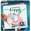 Image de CreArt Peinture au numéro : Carré - Choose happy Ravensburger-20125