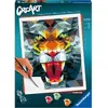 Image de Créart Peinture au numéro : Polygon Tiger Ravensburger-23514