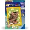 Image de CreArt Kids 8x12cm : Chaton et fleurs Ravensburger-25587
