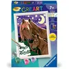 Image de CreArt Kids 13x18cm : Chevaux à la nuit tombee Ravensburger-25751