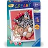 Image de CreArt Kids 18x24cm : Chaton et son nounours Ravensburger-25838