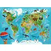 Image de Puzzle 45 pièces : Carte du monde des animaux Nathan-86174
