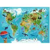 Image de Puzzle 45 piÃ¨ces : Carte du monde des animaux