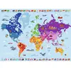 Image de Puzzle 250 pièces : Carte du monde Nathan-Ravensburger-86883