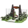 Image de Figurine de collection Jada Toys Jurassic World diorama Nano Metalfigs Nano Scene The Gate Vert 4 cm JADA253252028