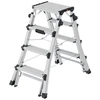 Image de Échelle escabeau d100 topline marches aluminium 2x4 - 2x6 1 pièce(s) échelle escabeau d100 topline marches aluminium 2x4 - 2x6 - hailo