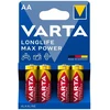 Image de Piles alcaline longlife max power lr06 / aa 1 blister(s) de 4 pièce(s) piles alcalines longlife max power lr06/aa alcaline 4 pièce(s) - varta