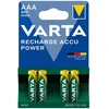 Image de Piles rechargeable power accu piles rechargeables lr03 / aaa / 800 mah power accu lr03 / aaa 1 blister(s) de 4 pièce(s) 4 pièce(s) rechargeable (nicke