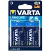 Image de Piles alcaline longlife power piles alcalines longlife power lr20 / d lr20 / d 1 blister(s) de 2 pièce(s) alcaline 2 pièce(s) - varta