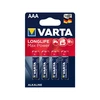 Image de Piles alcaline longlife max power piles alcalines longlife max power lr03 / aaa lr03 / aaa 1 blister(s) de 4 pièce(s) 4 pièce(s) alcaline - varta
