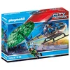 Image de Hélicoptère de police et parachutiste Playmobil City Action 70569