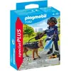Image de Figurine de policier et chien de recherche Playmobil Bleu 12x3,8x9,3 cm A2301761