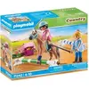 Image de Figurine cavalière et cheval avec monitrice Playmobil Marron 14,2x1,7x18,7 cm A2301771