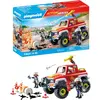 Image de Playmobil 71824 : Véhicule de pompiers avec bidon d'essence enflammé Playmobil-71824
