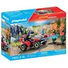Image de Pompier avec quad et deux arbustes enflammés Playmobil-71825