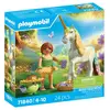 Image de Licorne Fleur d'arc-en-ciel avec fée Playmobil Magic Unicorn 71840