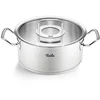 Image de FISSLER Kochtopf mit Glasdeckel ORIGINAL PROFI COLLECTION 24cm/4,6l Edelsathl argent