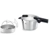 Image de FISSLER Autocuiseur avec insert vapeur VITAQUICK 22cm /4,5l Acier inoxydable argent