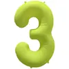 Image de Ballon Neon Jaune : Chiffre 3 R-10038-PKG