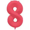Image de Ballon Neon Rouge : Chiffre 8 R-10069-PKG