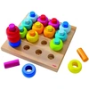 Image de Empilable en bois Anneaux multicolores Haba-1202001
