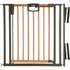 Image de Barrière Easy Lock Wood Plus avec adaptateur escalier (84 à 92 cm)