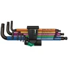 Image de Jeu de clés mâles 6 pans multicolor jeu de clés mâles 6 pans multicolor 1 jeu(x) de 9 pièce(s) - wera werkzeuge