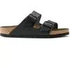 Image de Sandales Birkenstock Arizona Natural Leather Noir 37 Étroit 51193